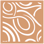 Panel ornamental geométrico para decoración interior