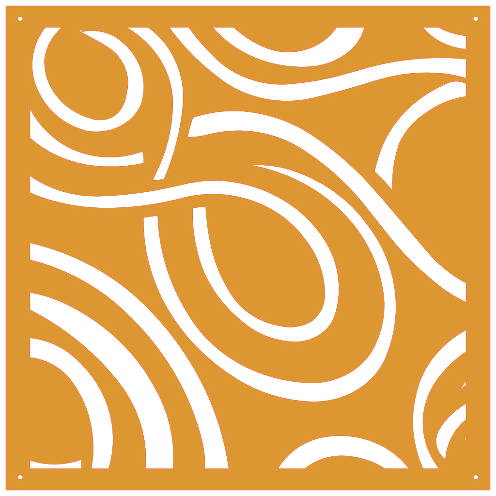 Panel ornamental geométrico para decoración interior