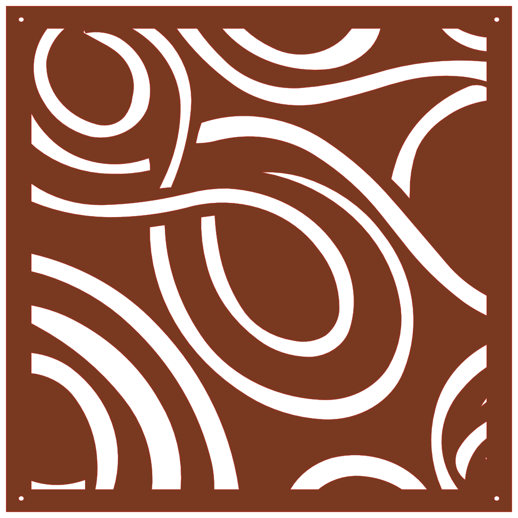 Panel ornamental geométrico para decoración interior