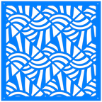 Panel ornamental geométrico para decoración interior