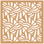 Panel ornamental geométrico para decoración interior