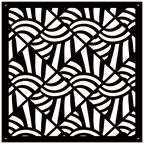 Panel ornamental geométrico para decoración interior