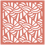 Panel ornamental geométrico para decoración interior