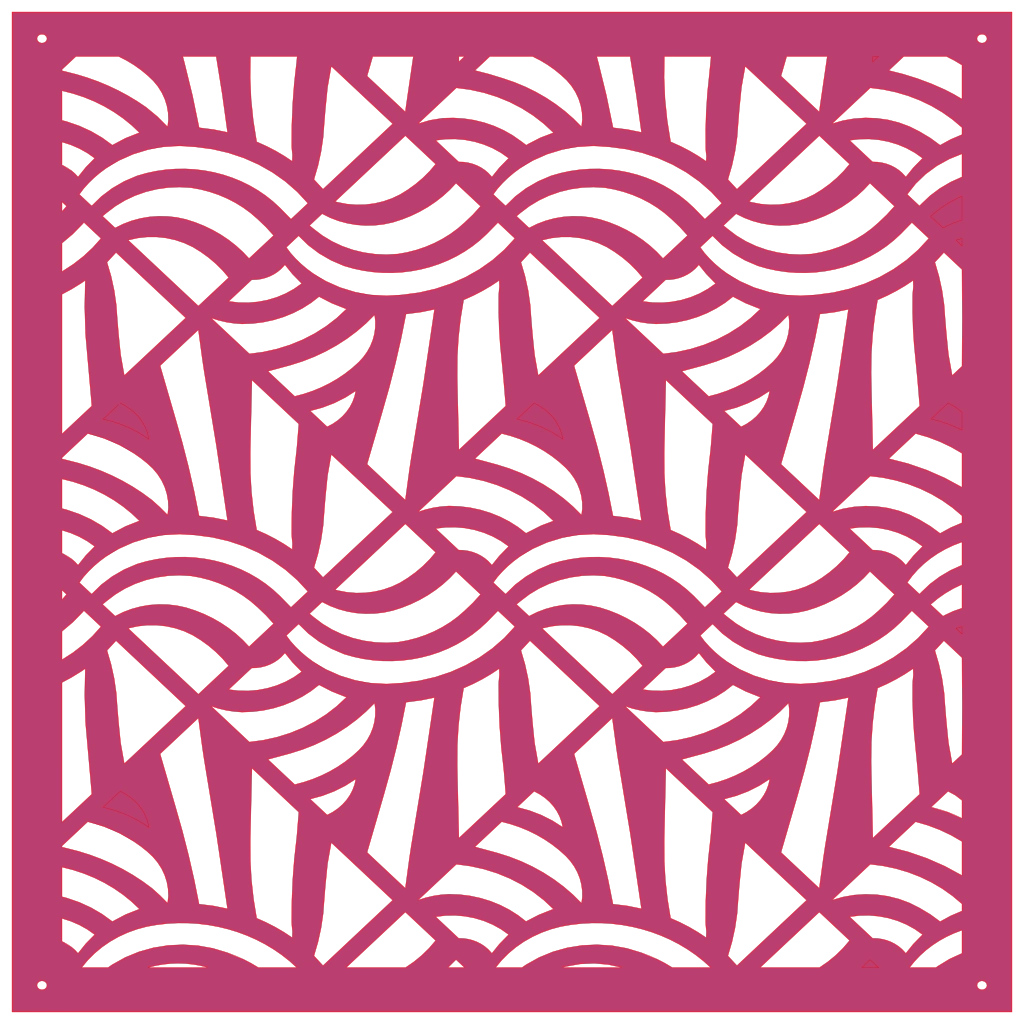 Panel ornamental geométrico para decoración interior