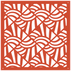 Panel ornamental geométrico para decoración interior