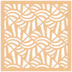 Panel ornamental geométrico para decoración interior