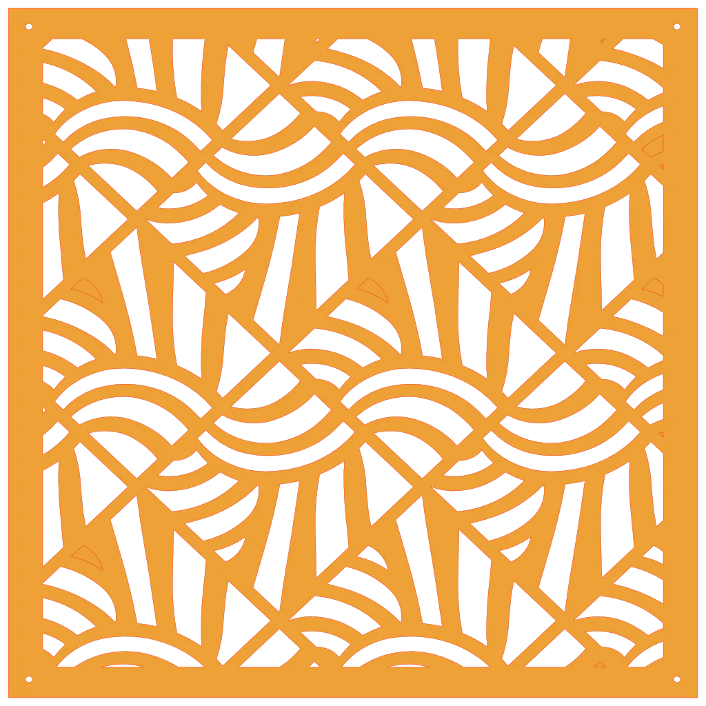 Panel ornamental geométrico para decoración interior