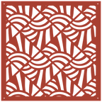 Panel ornamental geométrico para decoración interior