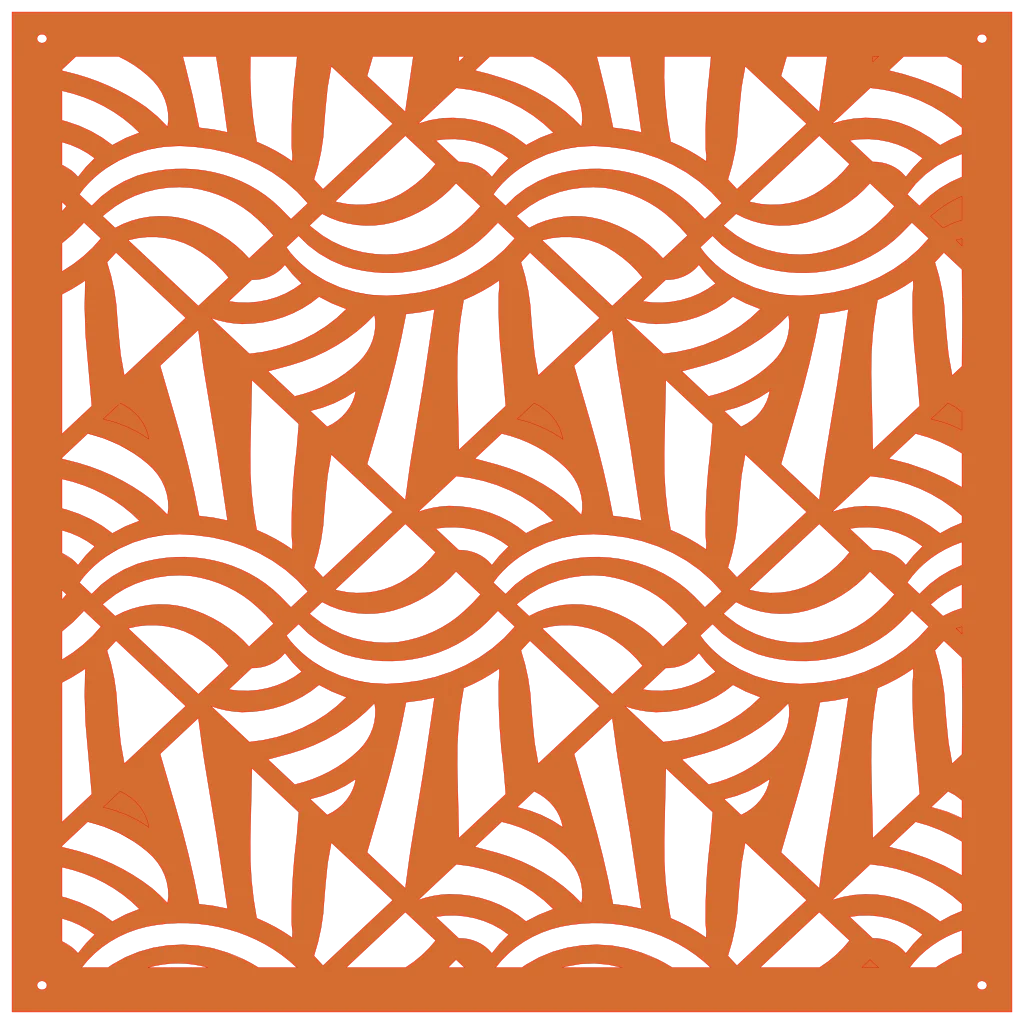 Panel ornamental geométrico para decoración interior