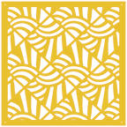 Panel ornamental geométrico para decoración interior