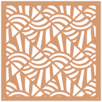 Panel ornamental geométrico para decoración interior