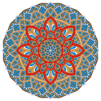 Decoración multicapa geométrica