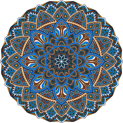 Decoración multicapa geométrica