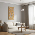 Panel ornamental modular geométrico para diseño de interiores elegantes