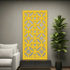 Composición mural con paneles geométricos modulares de diseño moderno