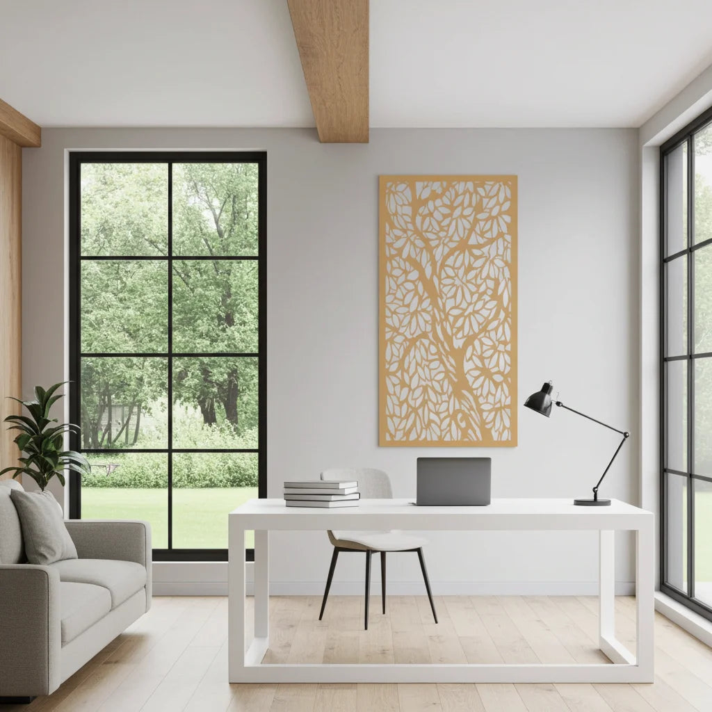 Revestimiento mural con panel ornamental naturalezas 