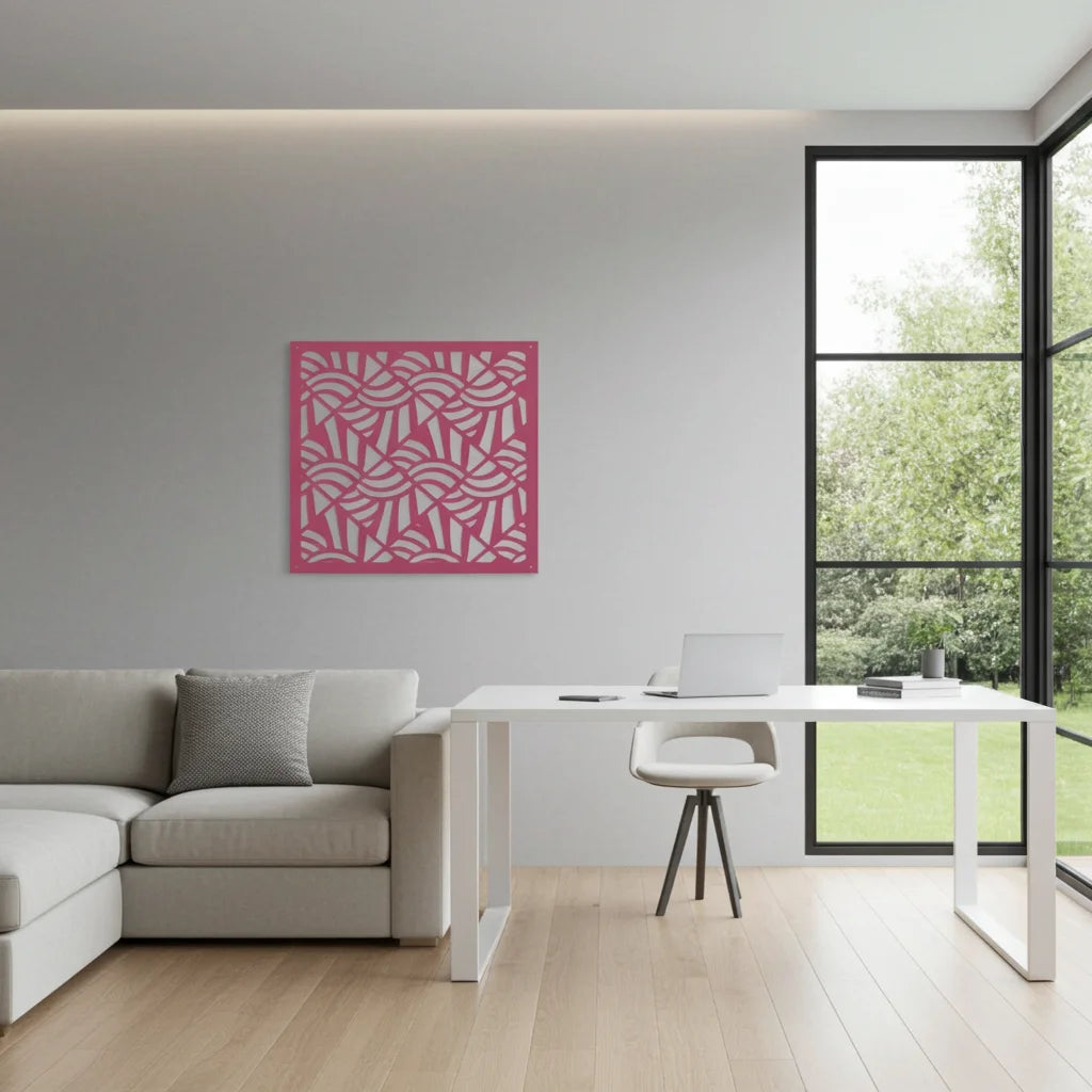 Panel ornamental geométrico para decoración interior