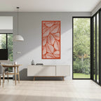 Panel decorativo floral modular para paredes interiores. Diseño elegante con hojas y flores, ideal para decoración moderna y natural.
