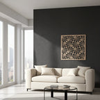 Panel ornamental geométrico para decoración interior