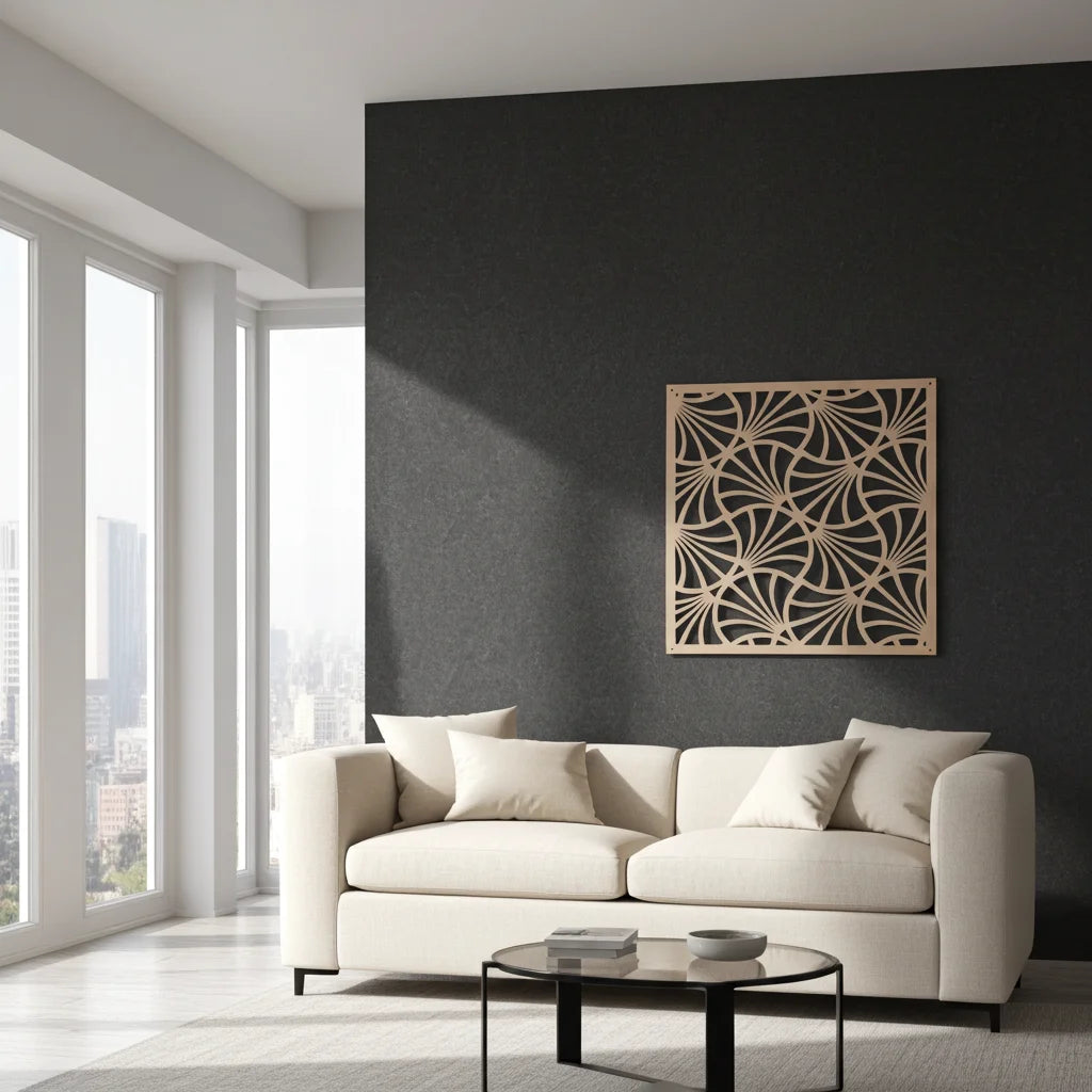 Panel ornamental geométrico para decoración interior