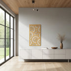 Panel ornamental modular geométrico para diseño de interiores elegantes