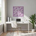 Diseño geométrico abstracto en panel decorativo de pared