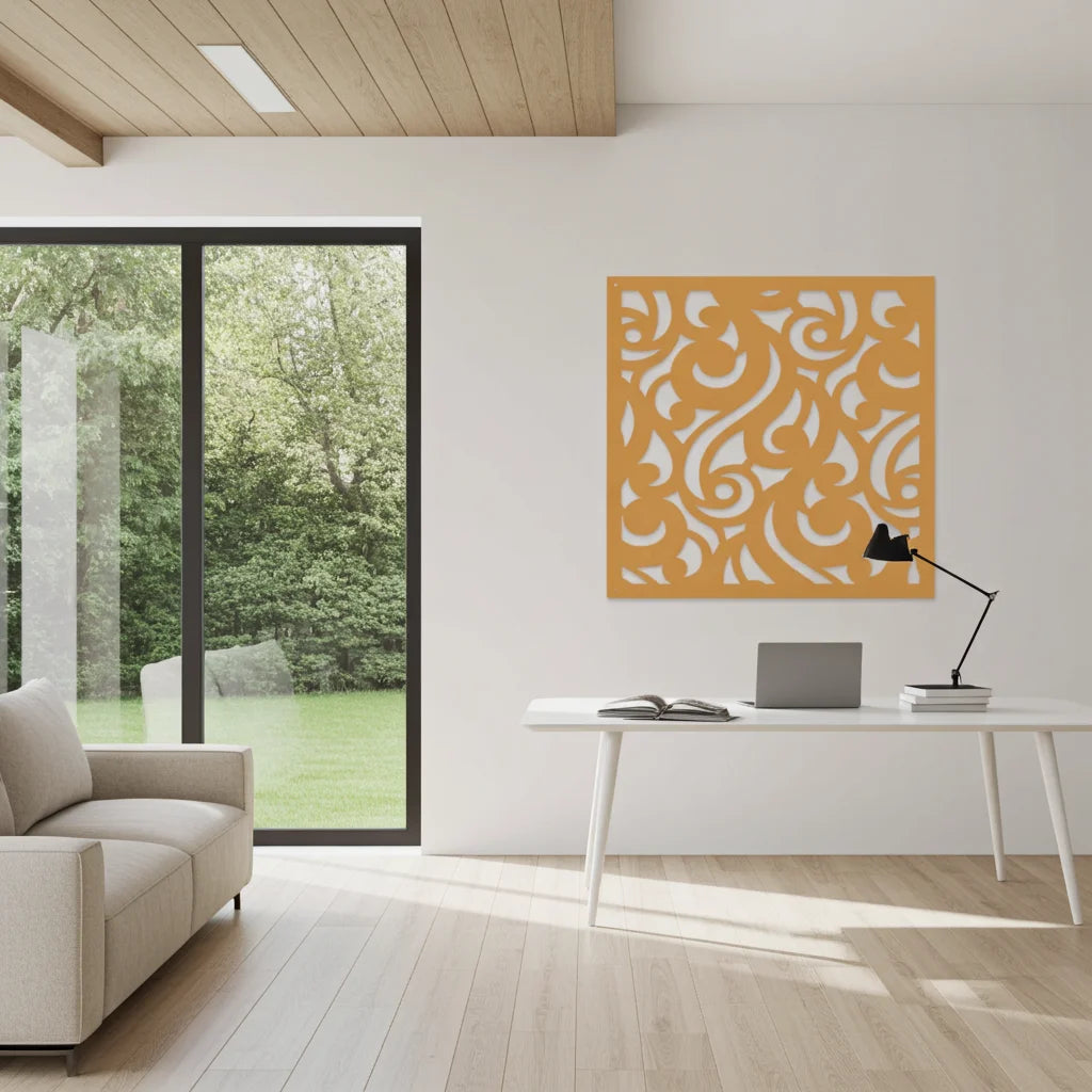 Panel decorativo orgánico para interiores modernos