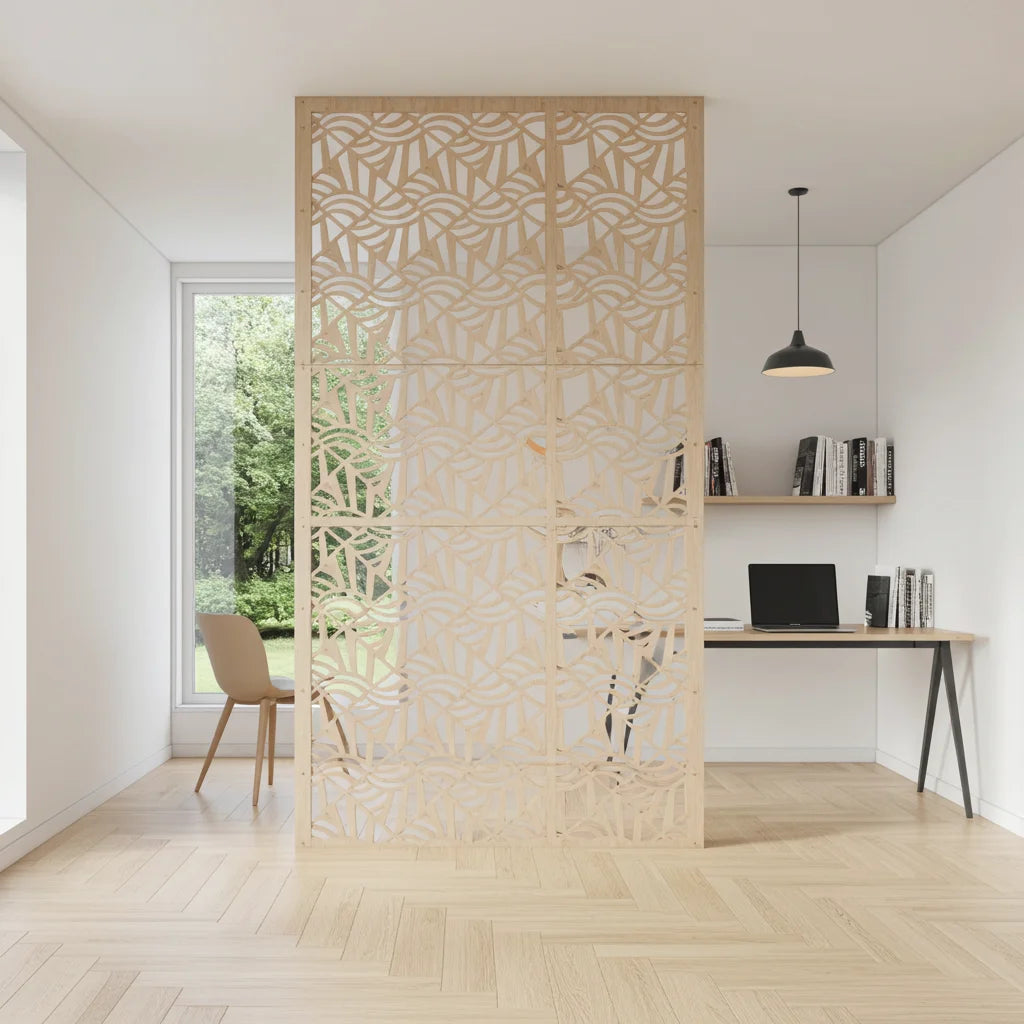 Panel ornamental geométrico para decoración interior