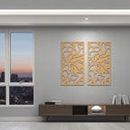 Revestimiento mural con panel ornamental geométrico moderno