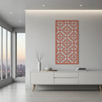 Panel ornamental modular geométrico para diseño de interiores elegantes