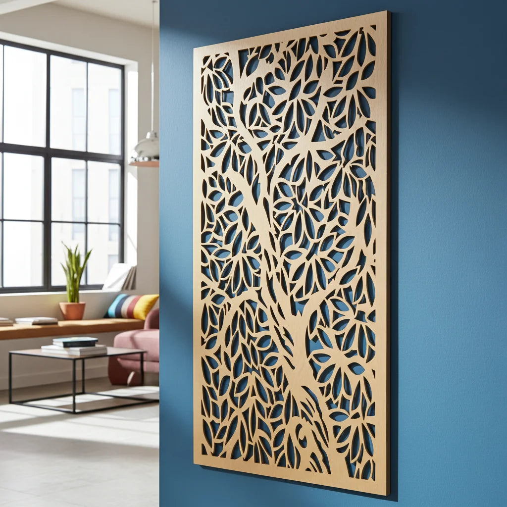 Revestimiento mural con panel ornamental naturalezas 