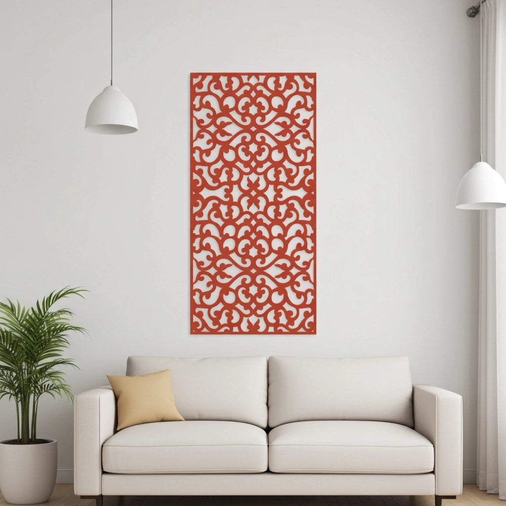 Revestimiento mural con panel ornamental geométrico moderno