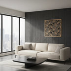 Panel ornamental geométrico para decoración interior