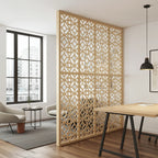 Composición mural con paneles geométricos modulares de diseño moderno