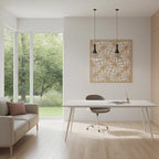 Panel ornamental geométrico para decoración interior