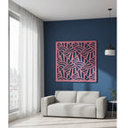 Panel ornamental geométrico para decoración interior