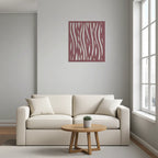 Diseño geométrico abstracto en panel decorativo de pared