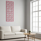 Panel decorativo de madera con patrón geométrico para interiores