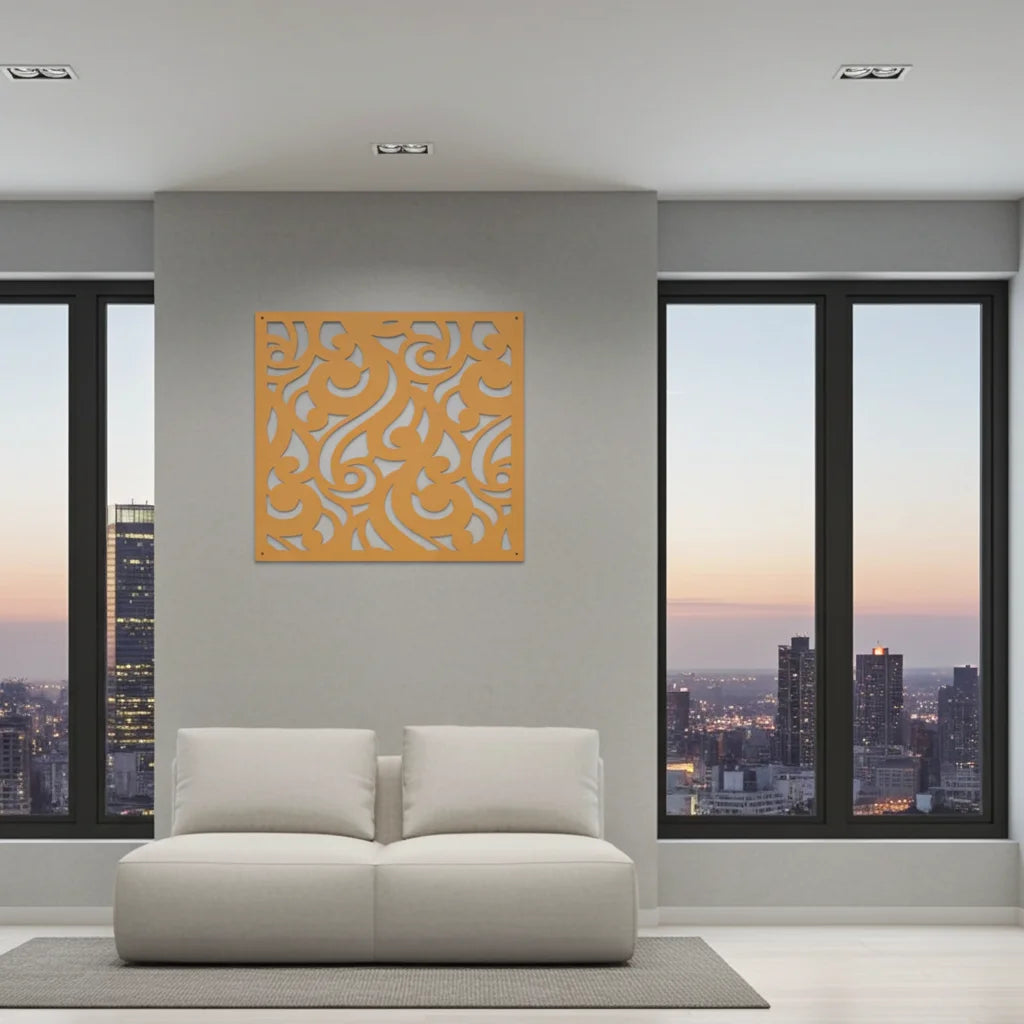 Panel decorativo orgánico para interiores modernos