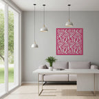 Panel ornamental geométrico para decoración interior