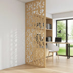 Panel decorativo geométrico cortado con láser para pared moderna