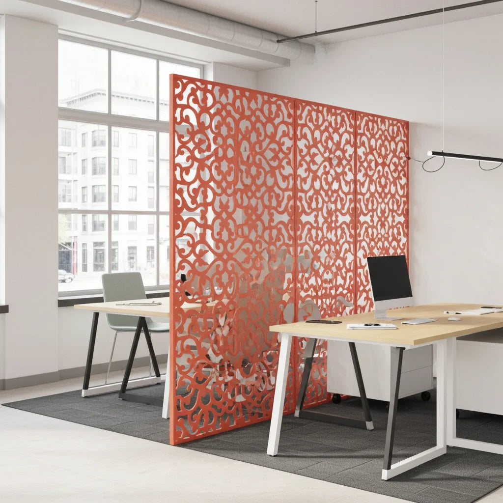 Revestimiento mural con panel ornamental geométrico moderno