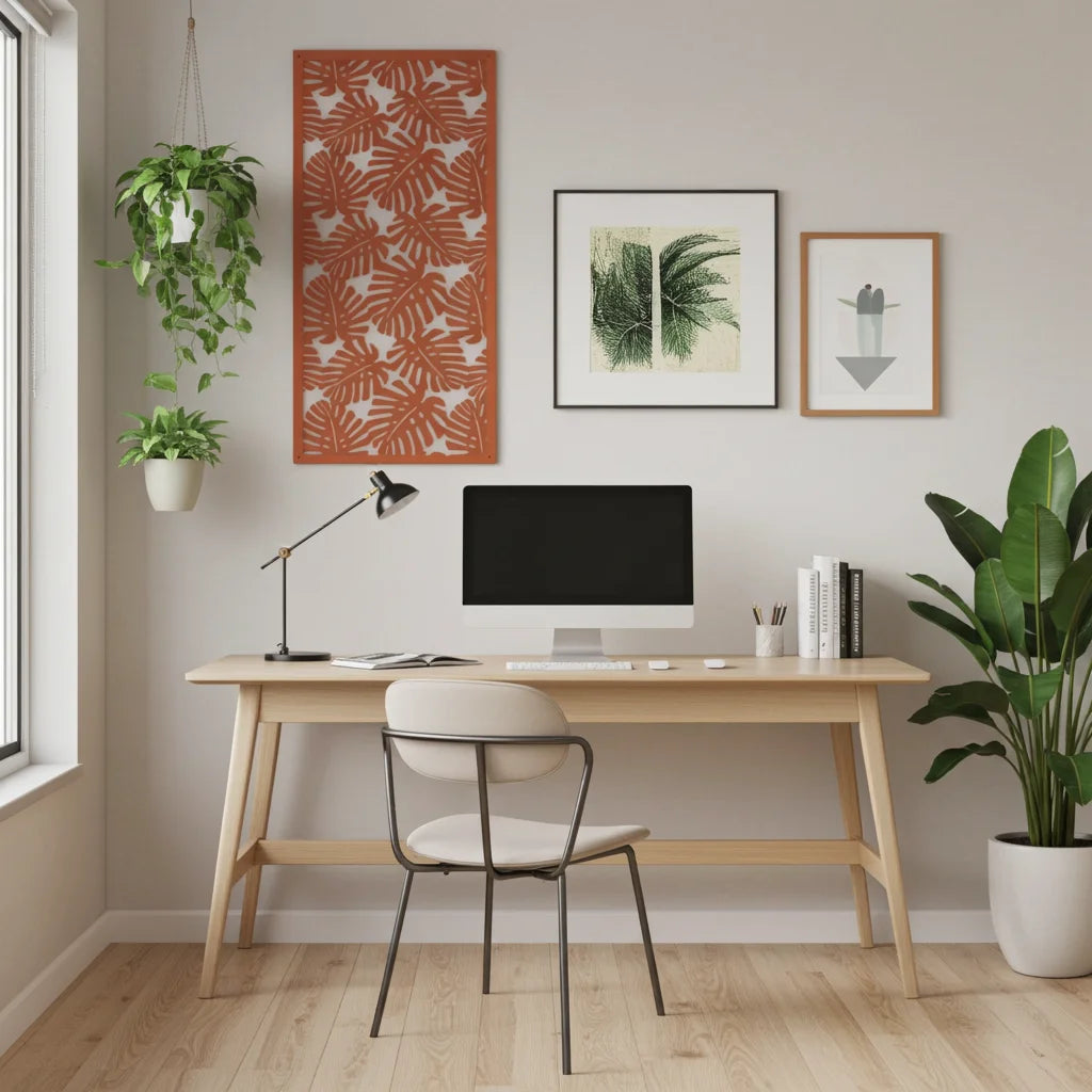 Panel mural decorativo tropical para interior moderno