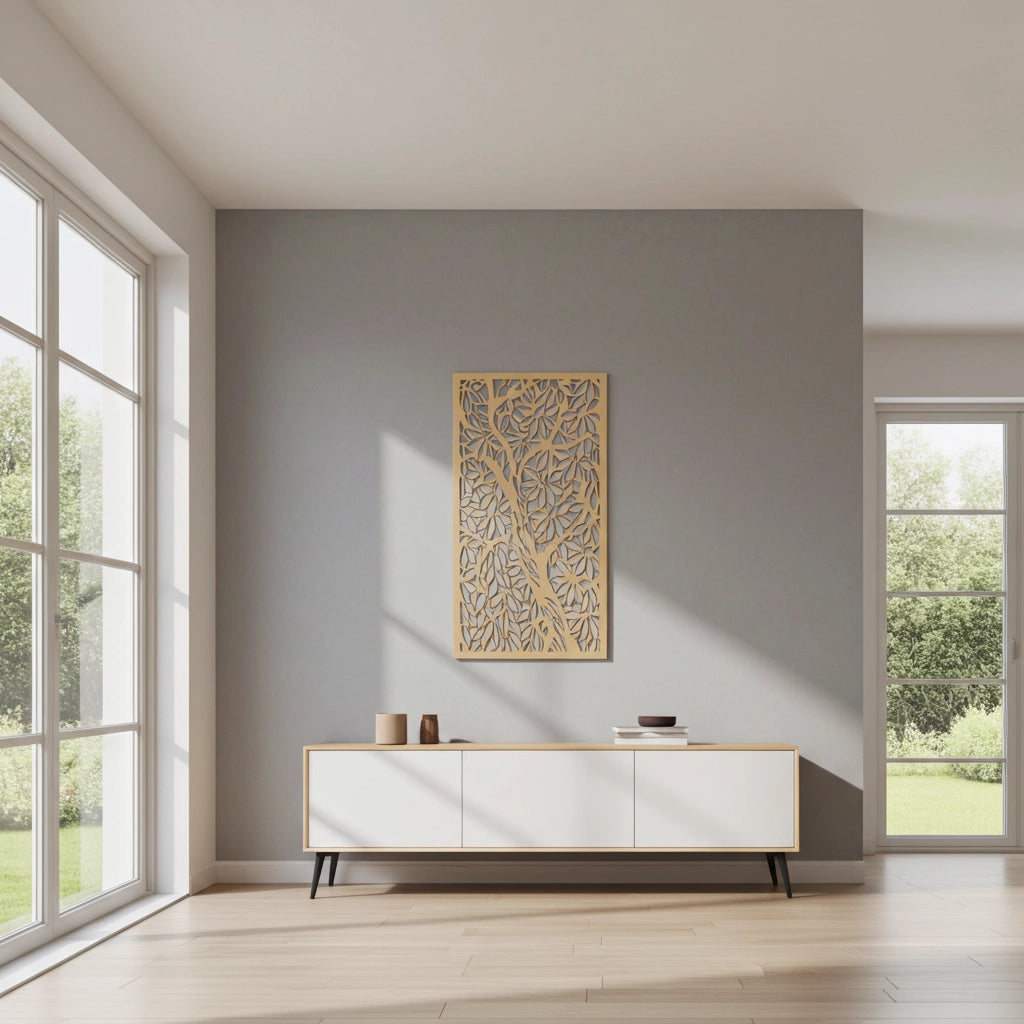 Revestimiento mural con panel ornamental naturalezas 