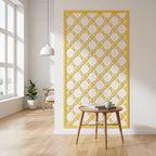 Composición mural con paneles geométricos modulares de diseño moderno