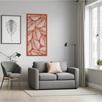 Panel decorativo floral modular para paredes interiores. Diseño elegante con hojas y flores, ideal para decoración moderna y natural.
