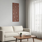 Panel ornamental modular geométrico de madera para decoración de pared interior