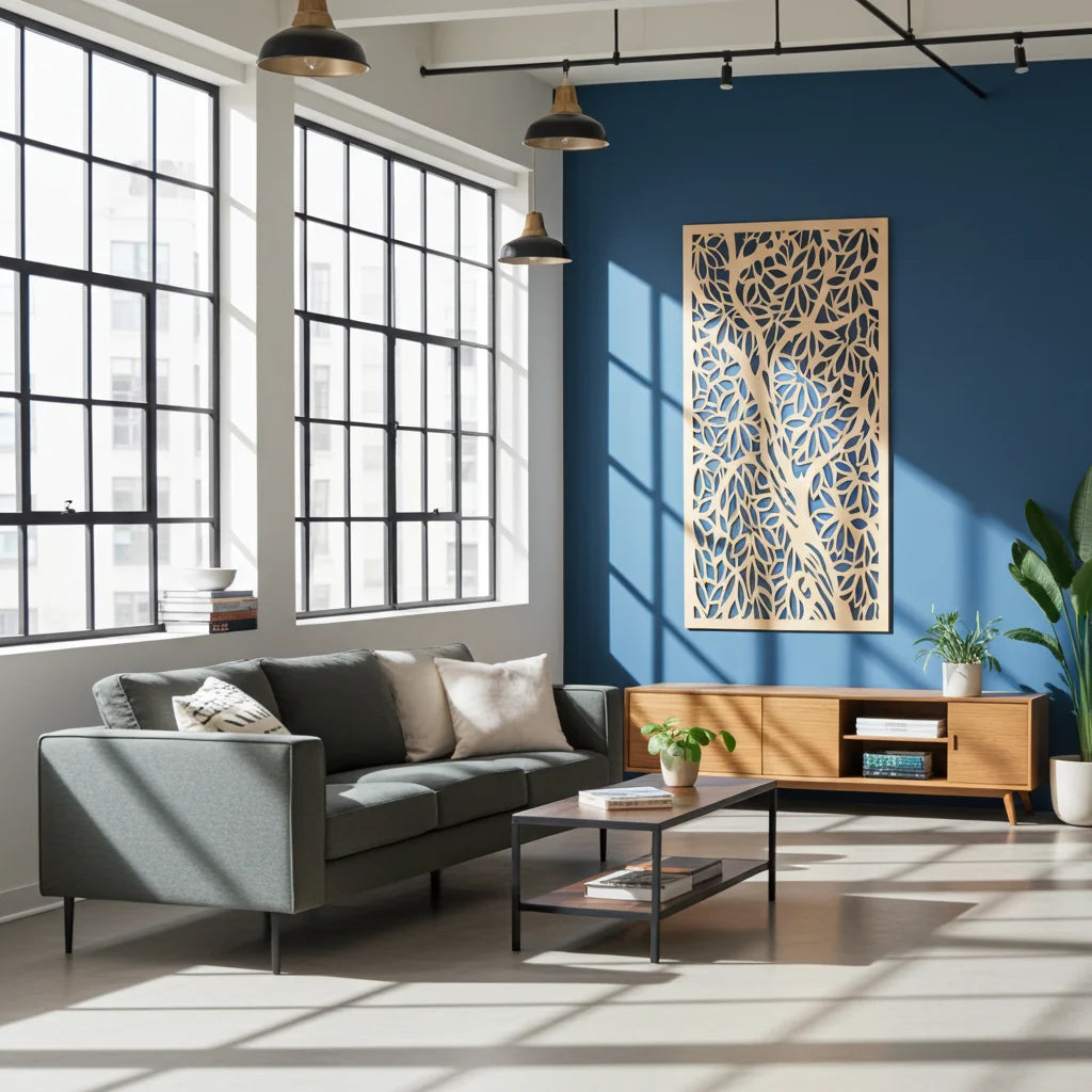 Revestimiento mural con panel ornamental naturalezas 