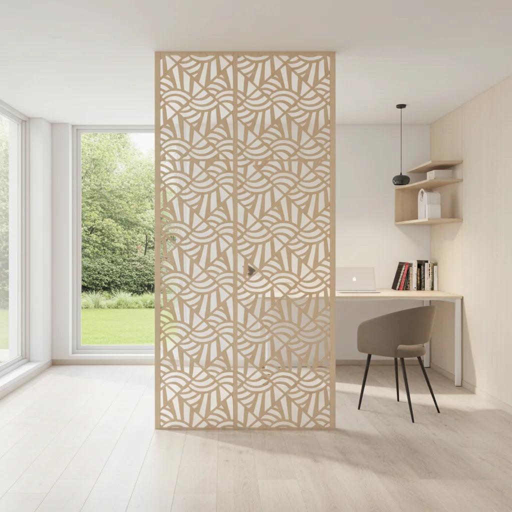 Panel ornamental geométrico para decoración interior