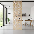 Panel decorativo floral modular para paredes interiores. Diseño elegante con hojas y flores, ideal para decoración moderna y natural.
